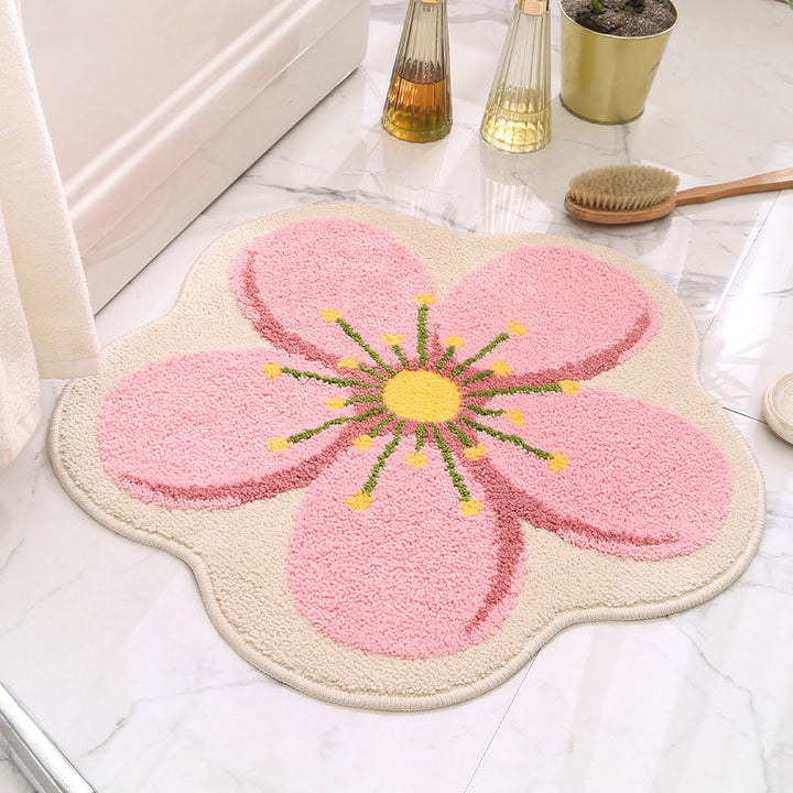Floral Design Bath Mat Stornfield