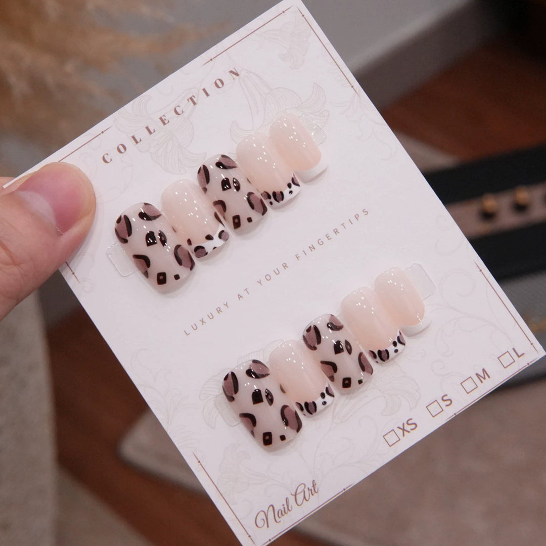 Luxury Leopard Print Press-On Nail Tips