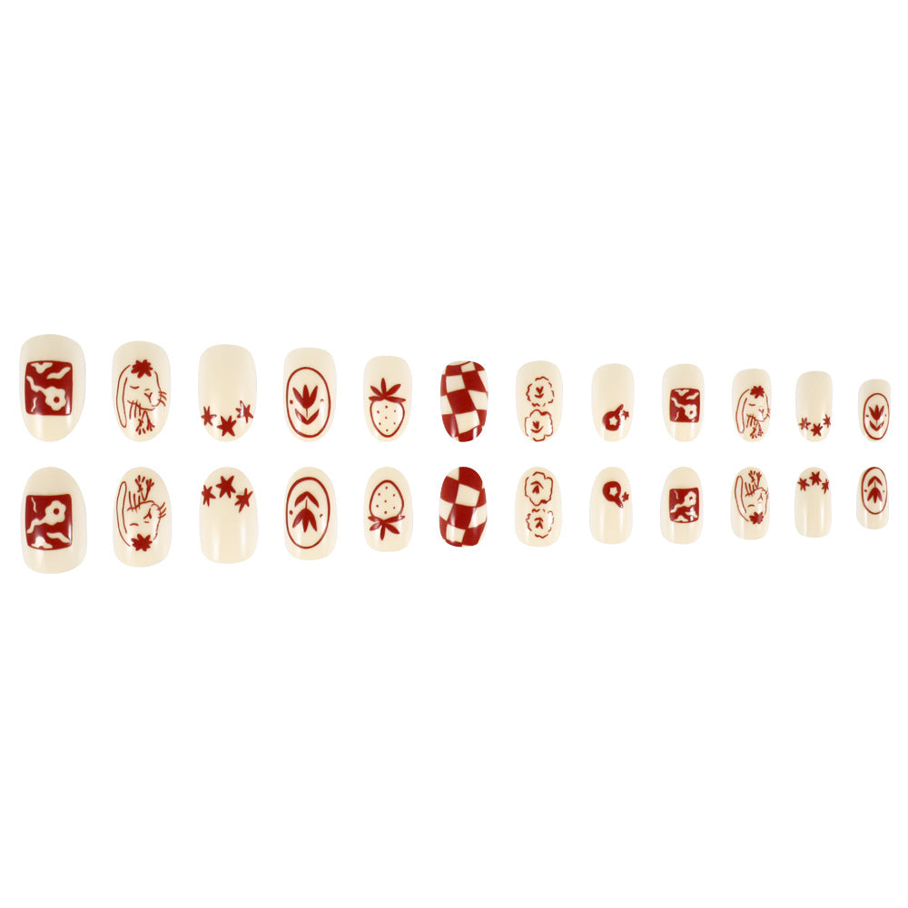 Artistic Themed Press-On Nail Set Stornfield