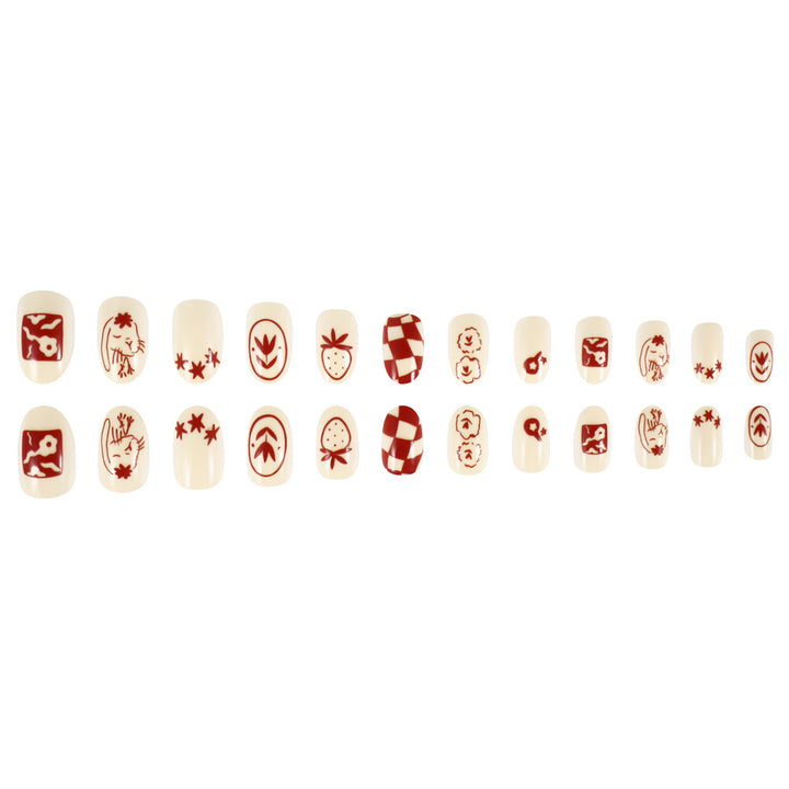 Artistic Themed Press-On Nail Set Stornfield