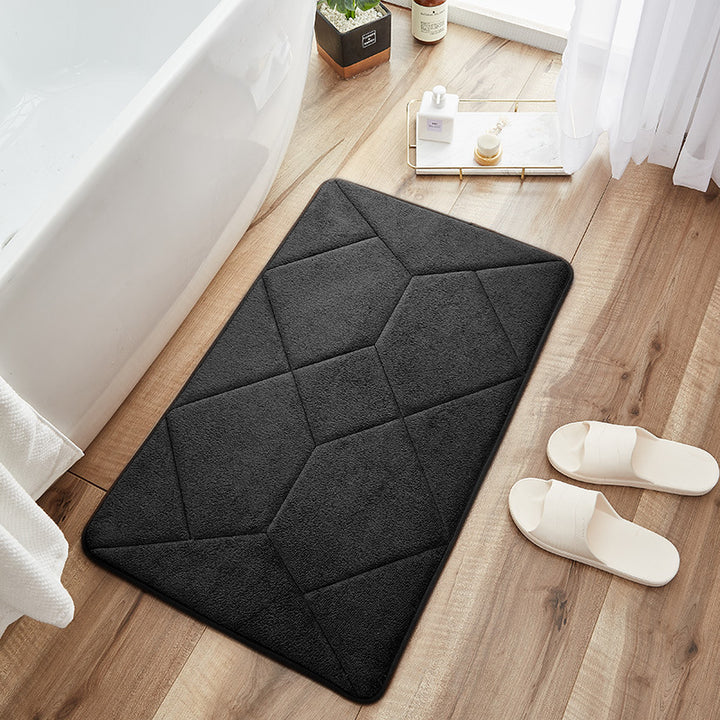 Abstract Pattern Bathroom Rug Stornfield