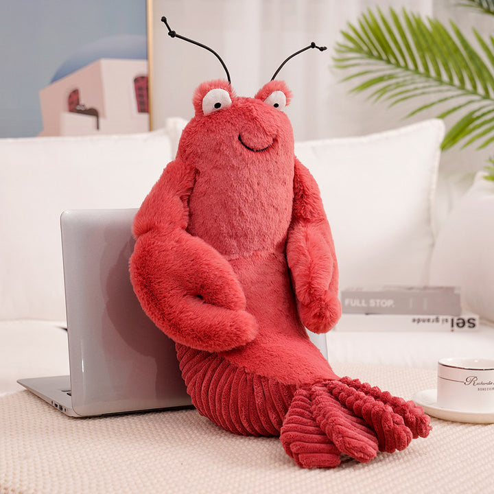 Plush Crab Crossbody Bag with Soft Faux Fur and Adjustable Drawstring Strap Stornfield