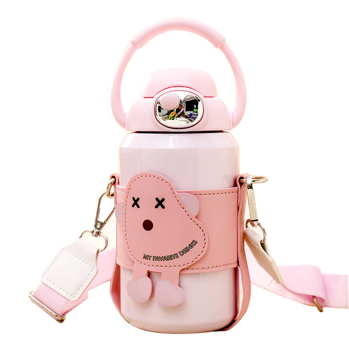 Women's Insulated Drinking Bottle with Practical Carrying System and Cute Design Stornfield