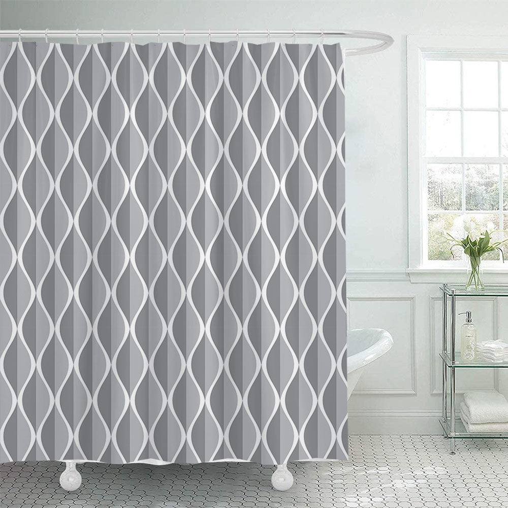 Modern Geometric Shower Curtain Stornfield