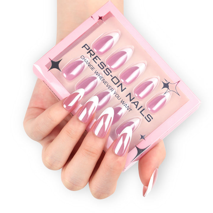 Artificial press-on nails with modern ombre effect Stornfield