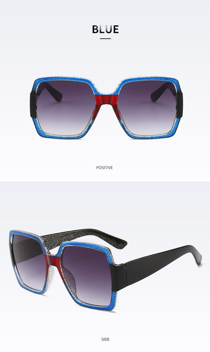 Sparkling Geometric Frame Sunglasses Stornfield
