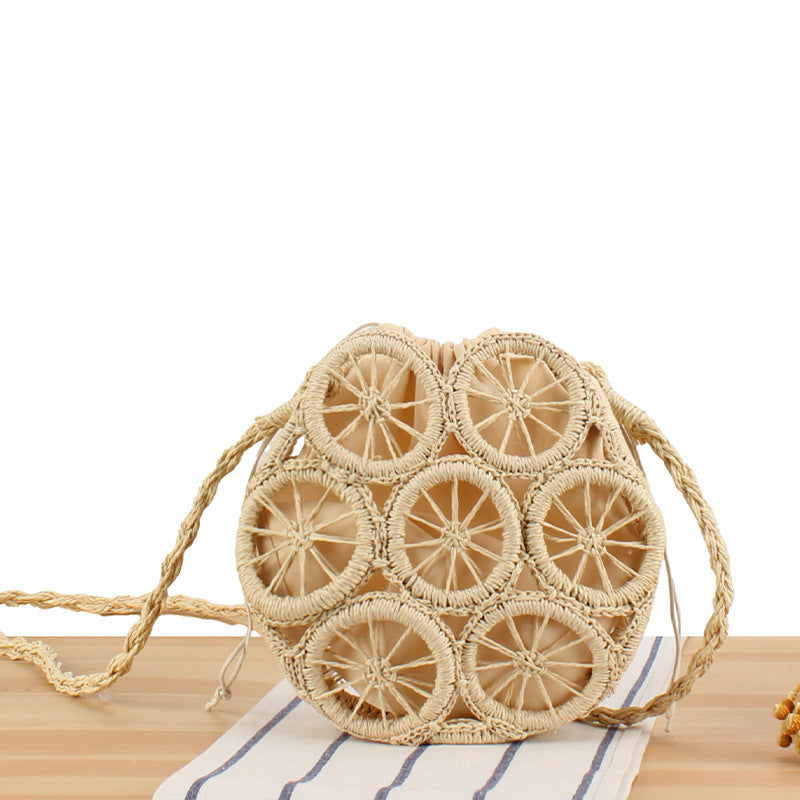 Round Bast Crossbody Bag with Unique Structural Design Stornfield