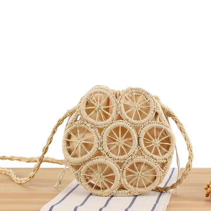 Round basket bag with unmistakable design Stornfield