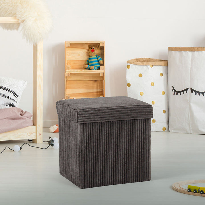 Plush Storage Ottoman Stornfield