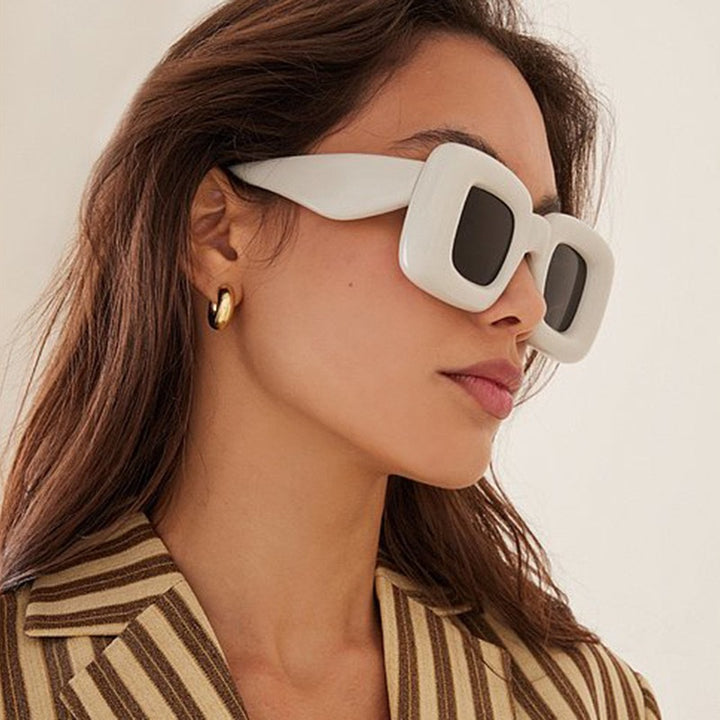 Women rectangular sunglasses with wide frame and protective UV filter Stornfield