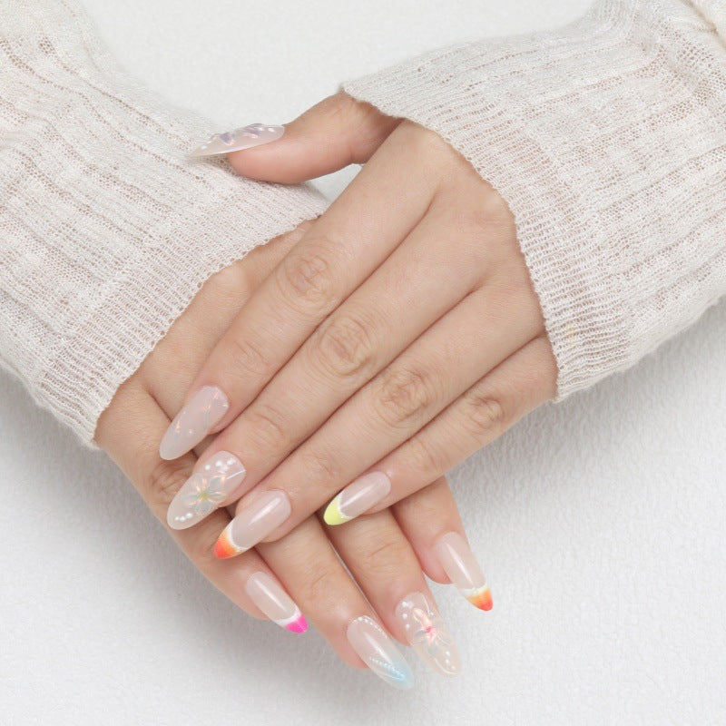 Artistic Nail Set with Floral Motifs Stornfield
