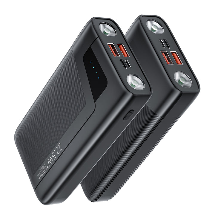 Powerful power bank with integrated LED lighting and fast charging function Stornfield