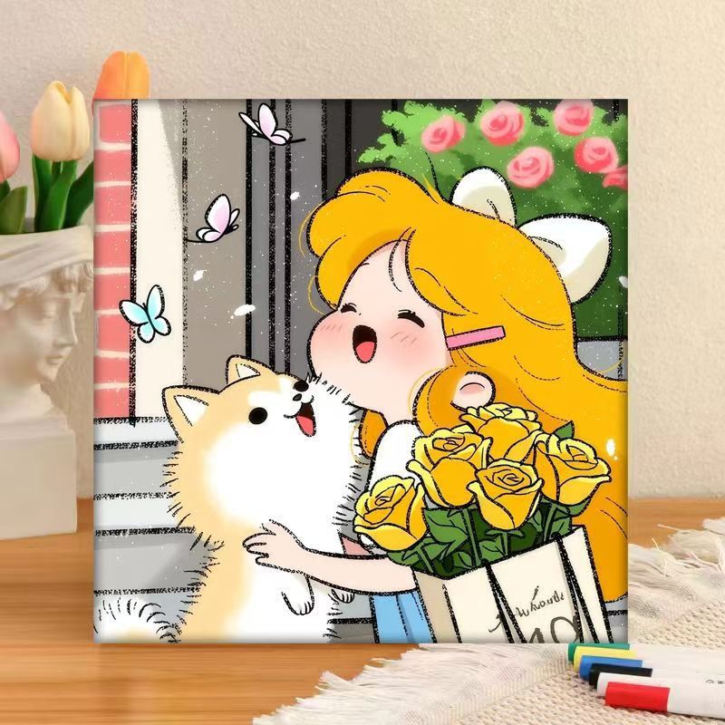 Whimsical Character Art Canvas Print Stornfield