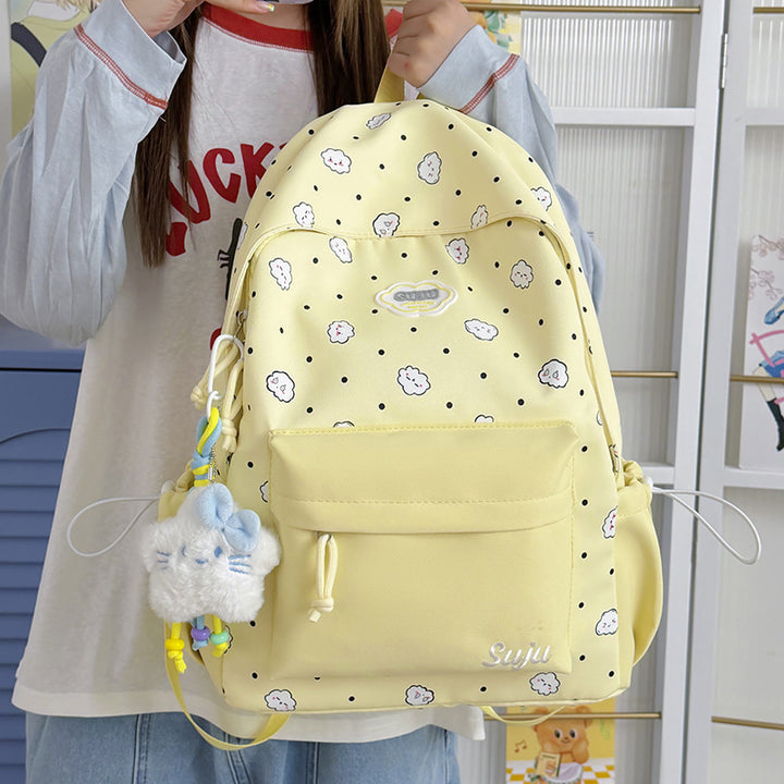 Fun Cloud-Patterned Casual Backpack Stornfield
