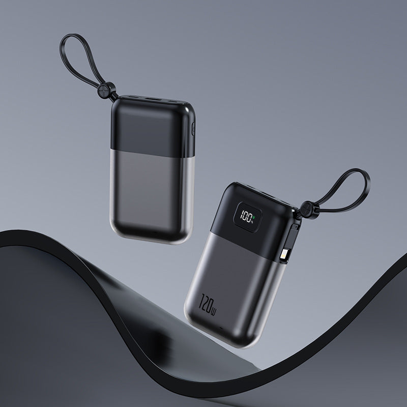 Portable power bank with powerful fast charging cable and integrated LED display Stornfield