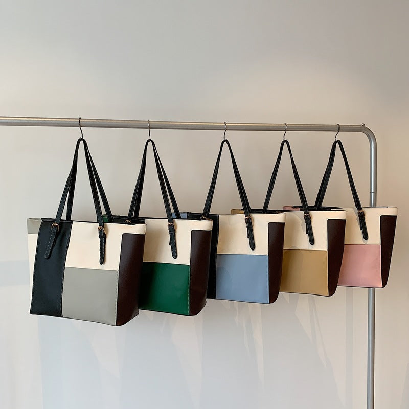 Stylish Color Block Tote Bag Stornfield
