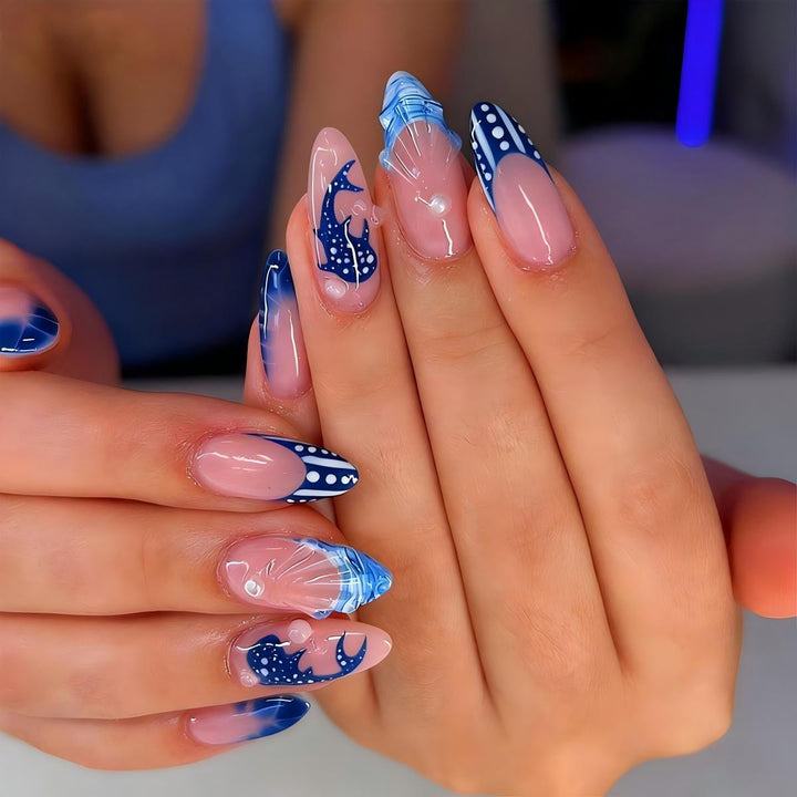 Creative Nail Art Set with Maritime Dolphin Design Stornfield