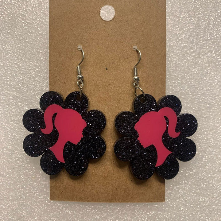 Heart-Shaped Glitter Earrings Stornfield