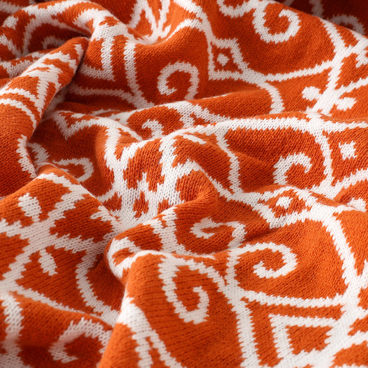 Patterned Accent Throw Blanket