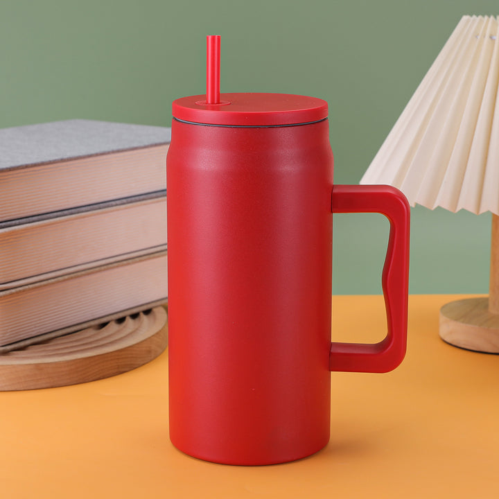Ladies thermal mug with lid and straw Stornfield