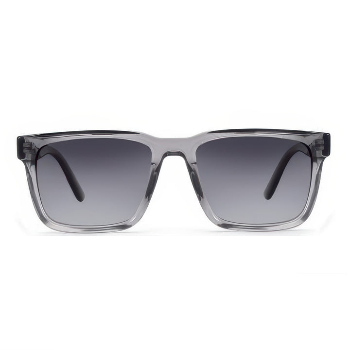 Women's fashionable sunglasses with clear plastic frame and multifunctional lenses Stornfield