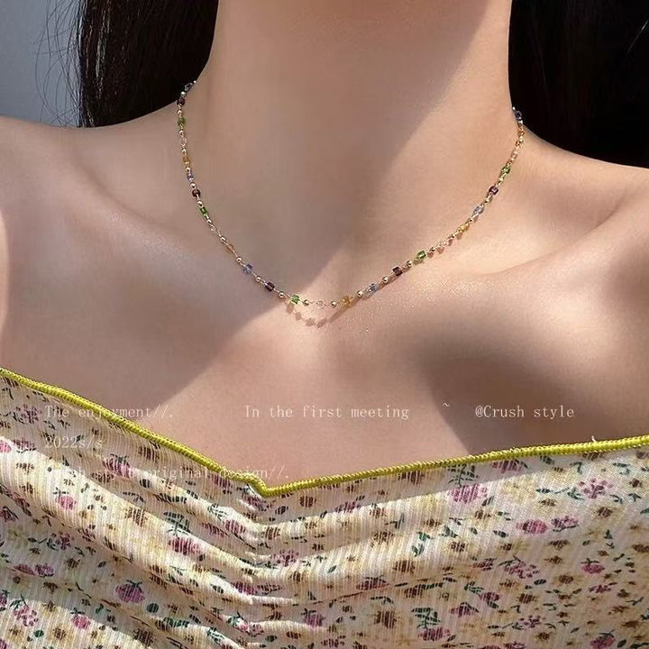 Dainty Beaded Chain Necklace Stornfield