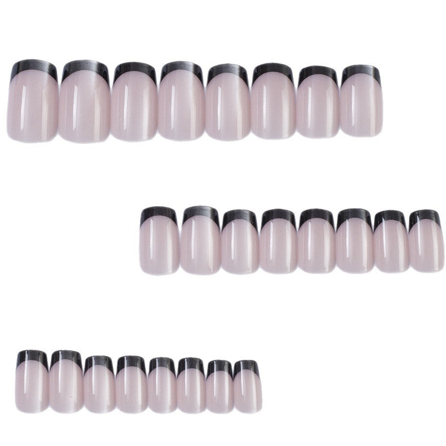Artificial nails with contrasting French design Stornfield