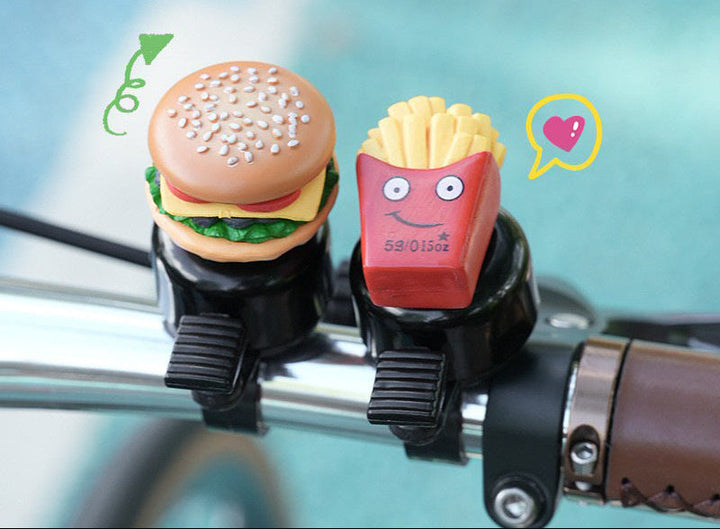 novelty handlebar bicycle bell with silicone popcorn topper and universal clamp Stornfield