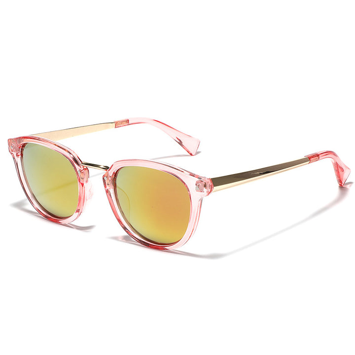 Women's fashion sunglasses with colorful, mirrored lenses and an elegant frame Stornfield
