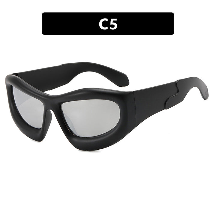 Women's sporty sunglasses with protective UV filter and thick frame Stornfield