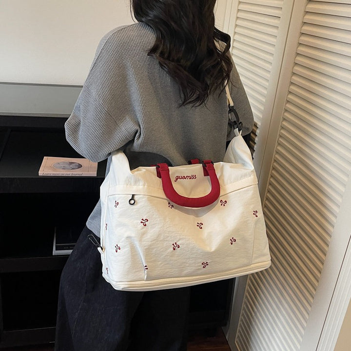 Multi-Functional Embroidered Travel Duffle