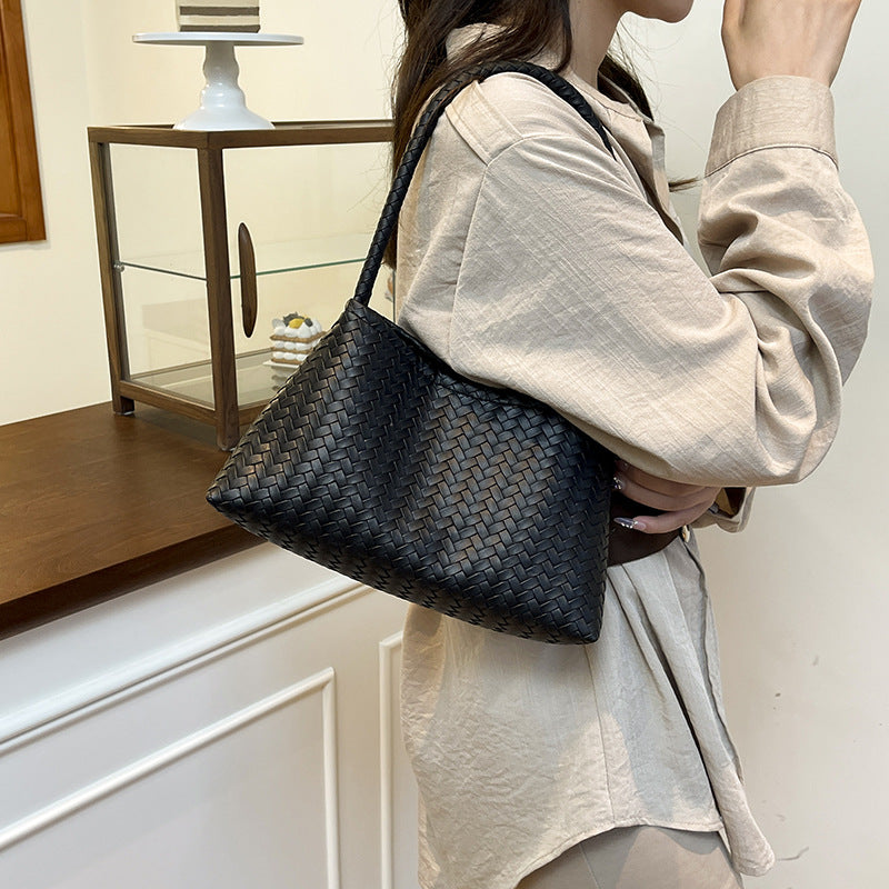 Modern Woven Shoulder Bag Set
