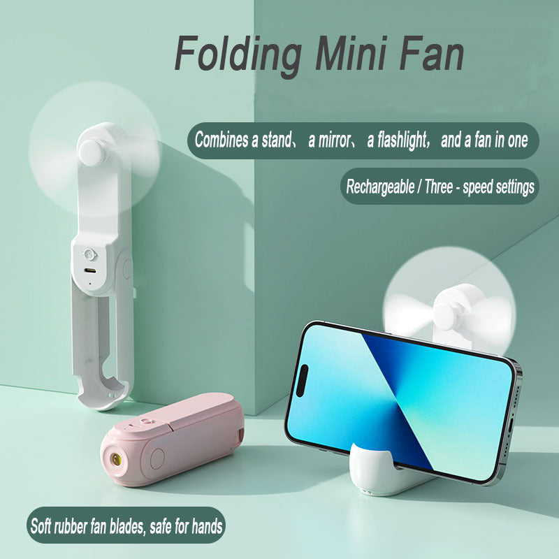 Women's portable smartphone fan with integrated power bank function Stornfield