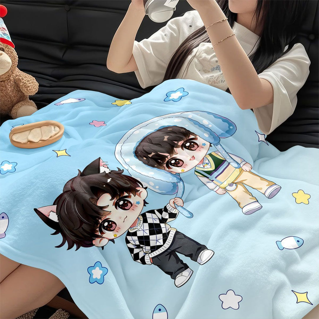 Cartoon Character Fleece Throw