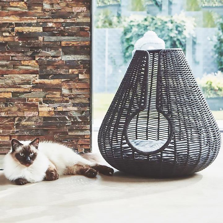 Cat cave made of handcrafted natural material Stornfield