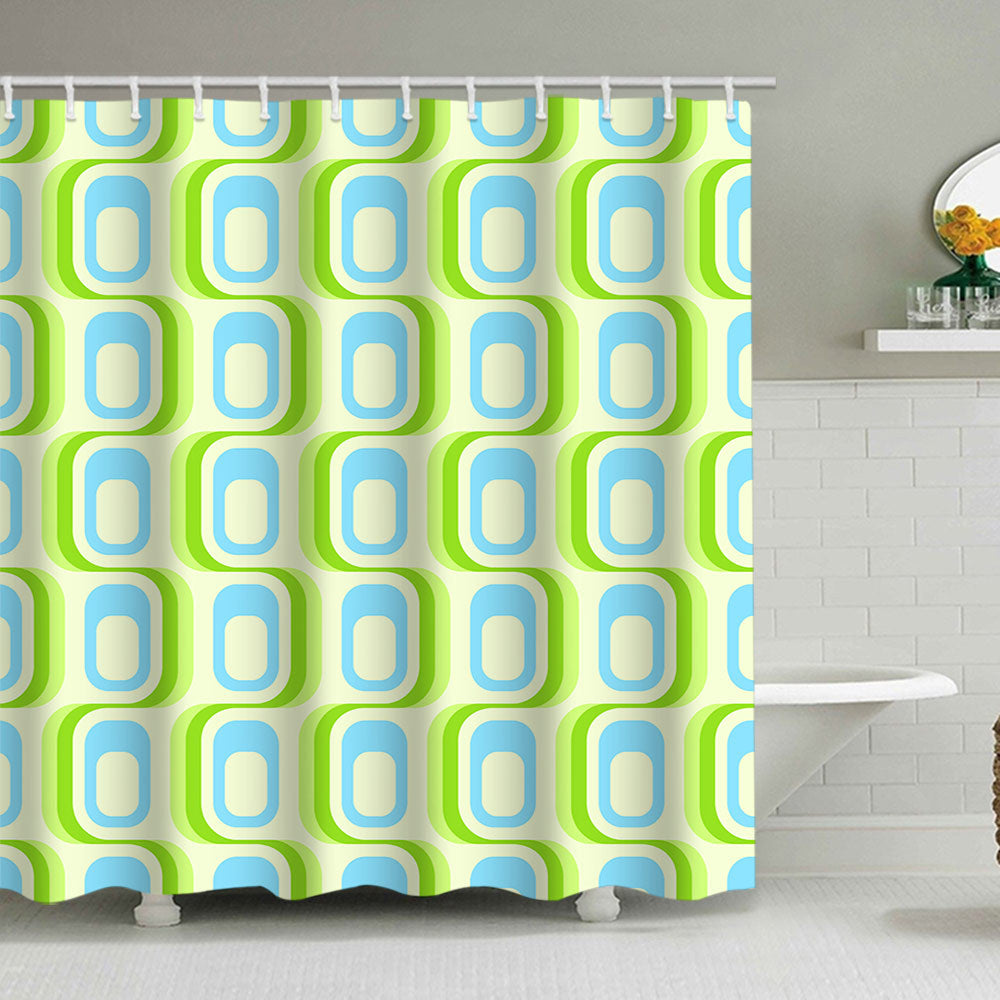 Textured Mosaic Pattern Shower Curtain Stornfield