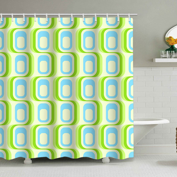 Textured Mosaic Pattern Shower Curtain Stornfield