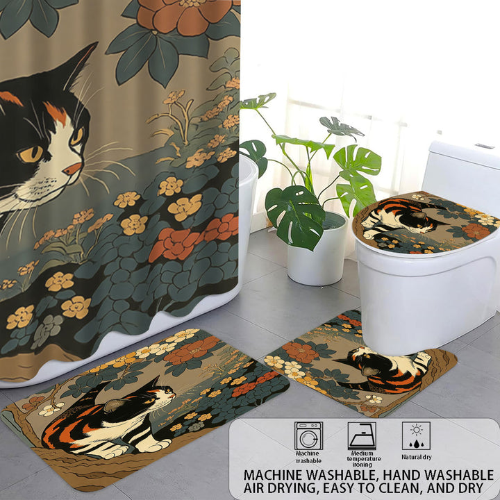 Artistic Cat-Theme Bathroom Decor Set Stornfield