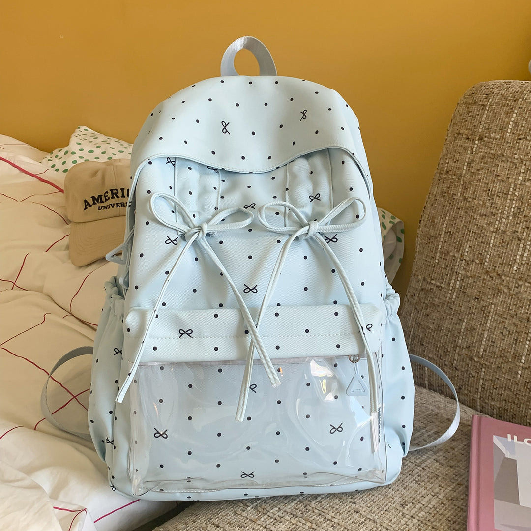 Stylish Polka Dot Pattern Backpack Stornfield