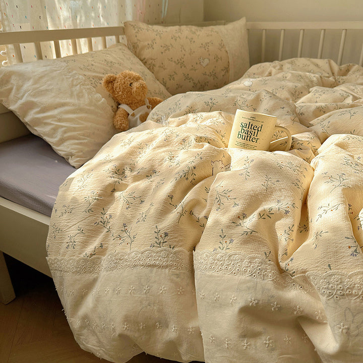 Lightweight Textured Duvet Cover Set