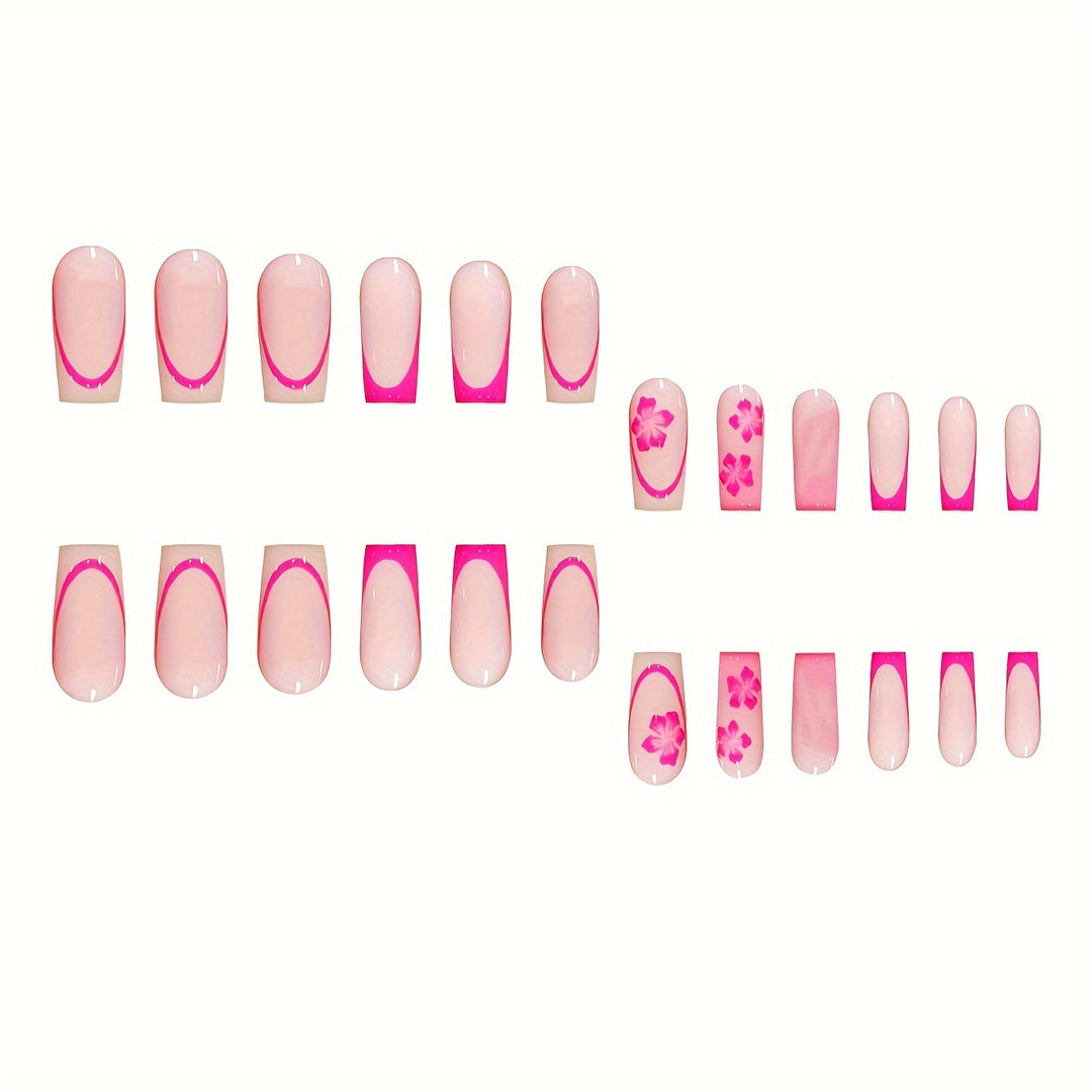 Floral Design Press-On Nail Art Stornfield
