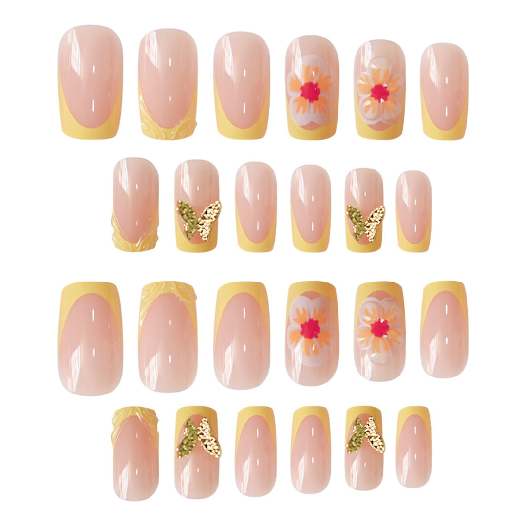 Artistic Spring Floral Nail Art Enhancements Stornfield