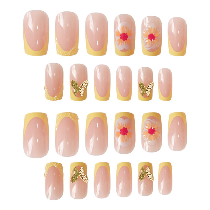 Artistic Spring Floral Nail Art Enhancements Stornfield
