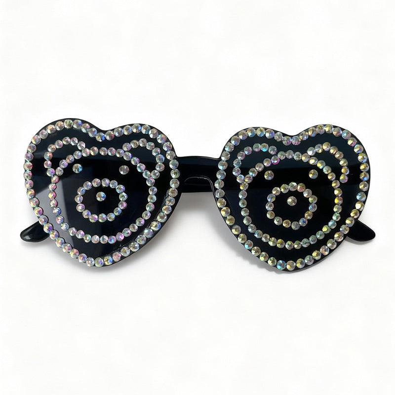 Heart-Shaped Rhinestone Sunglasses Stornfield