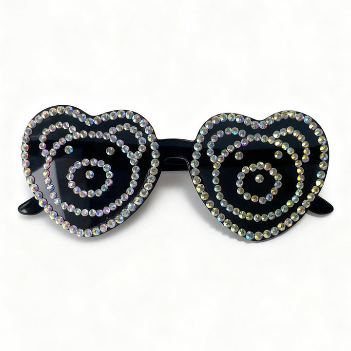 Heart-Shaped Rhinestone Sunglasses Stornfield