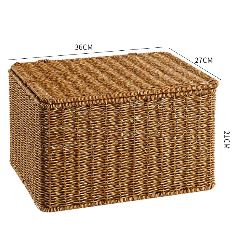 Handcrafted Rectangular Wicker Storage Box Stornfield