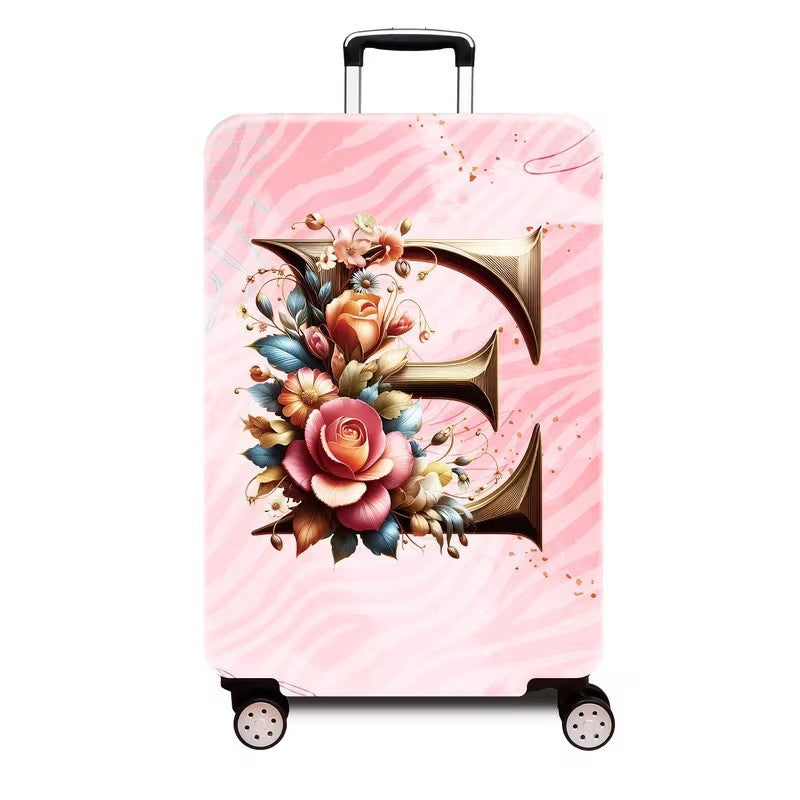 Ladies hard shell suitcase with luxurious floral design Stornfield