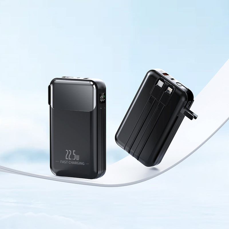 Portable fast charger with integrated socket Stornfield