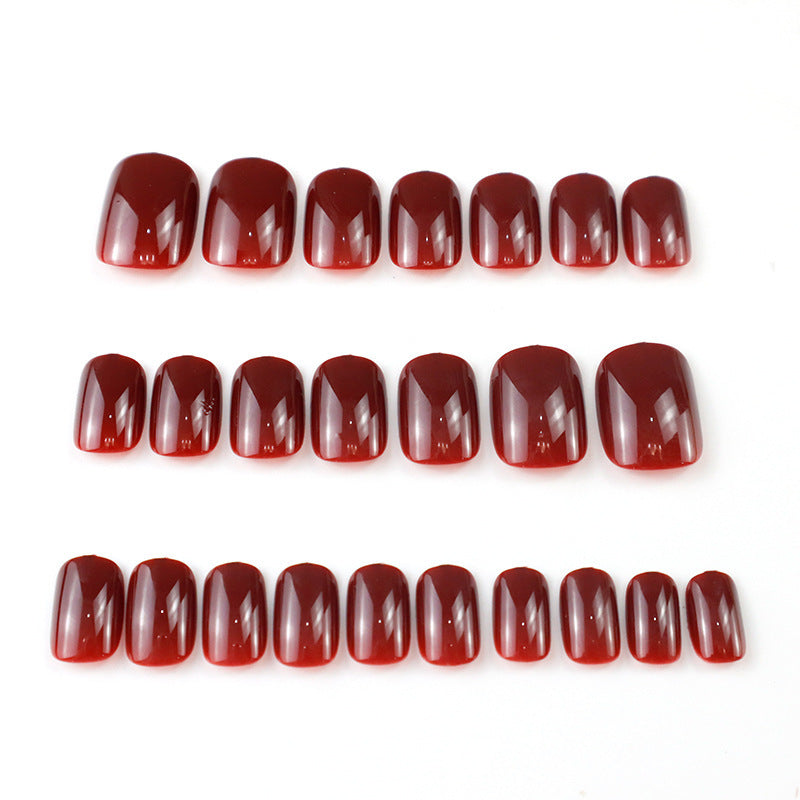 Glossy Long-Lasting Press-On Nail Set Stornfield