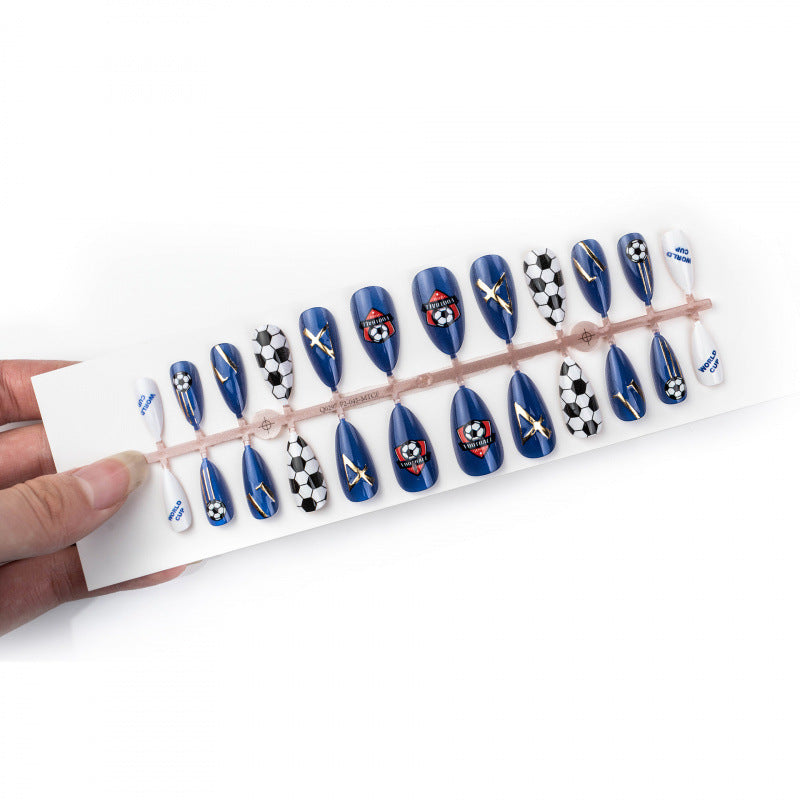Soccer-Themed Press-On Nails